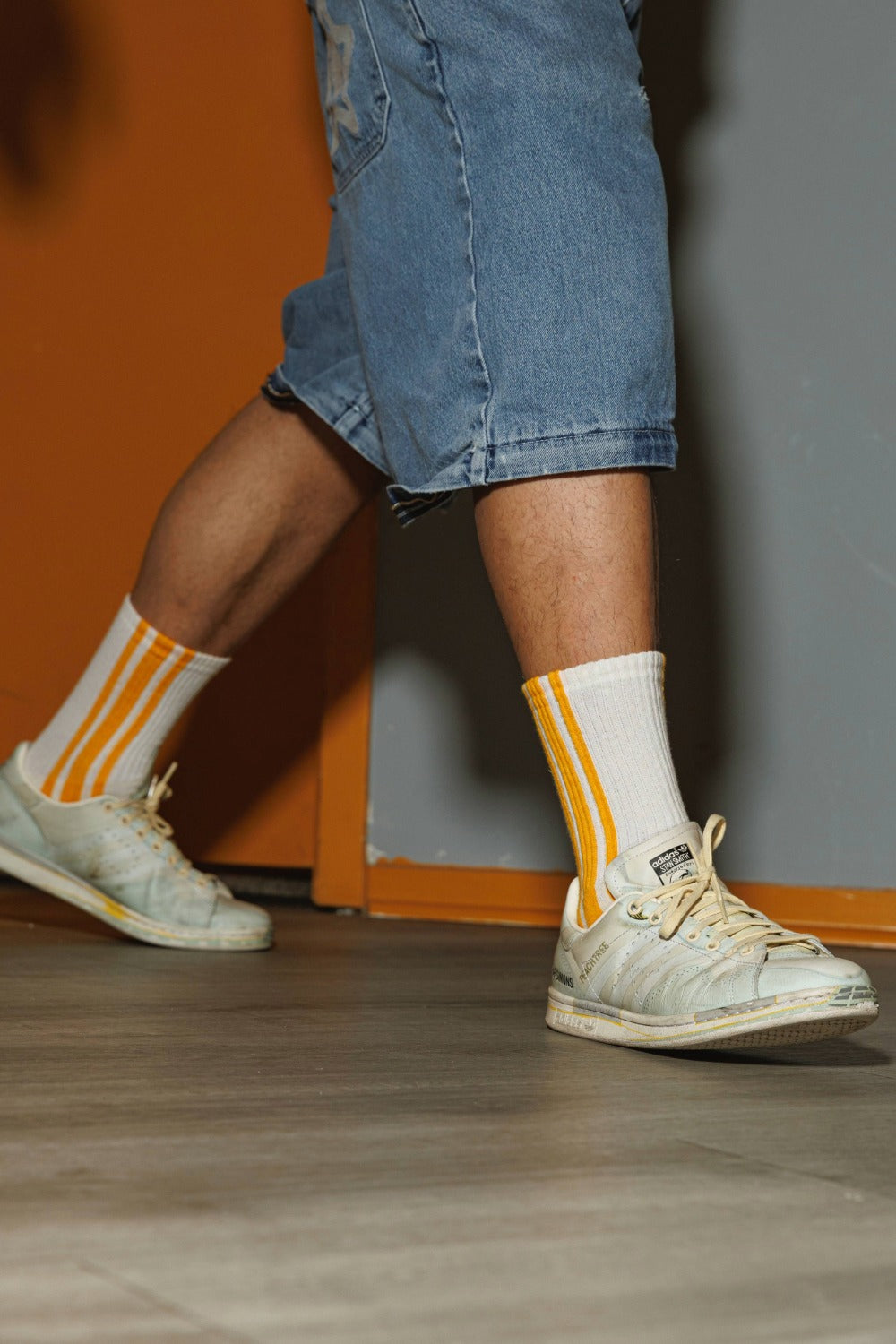 Vertical Stripe Socks by American Trench | USA Made | Jungmaven Hemp Clothing & Accessories / Color: