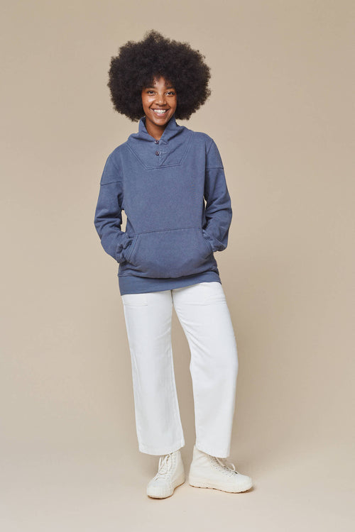 Whittier Sweatshirt | Jungmaven Hemp Clothing & Accessories / model_desc: Abeba is 5’7” wearing XS