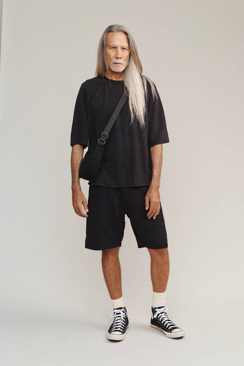 Bodega Short | Jungmaven Hemp Clothing & Accessories / model_desc: Martial is 6’2” wearing Medium