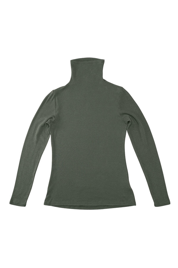 Whidbey Turtleneck | Jungmaven Hemp Clothing & Accessories / Color: Olive Green