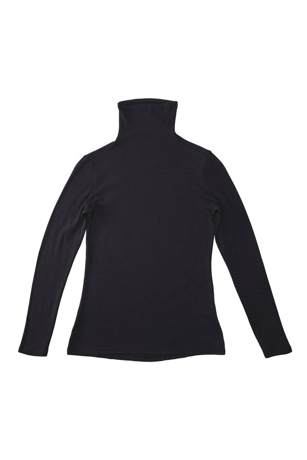 Whidbey Turtleneck | Jungmaven Hemp Clothing & Accessories / Color: Black