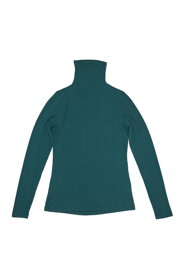 Whidbey Turtleneck | Jungmaven Hemp Clothing & Accessories / Color: Deep Teal