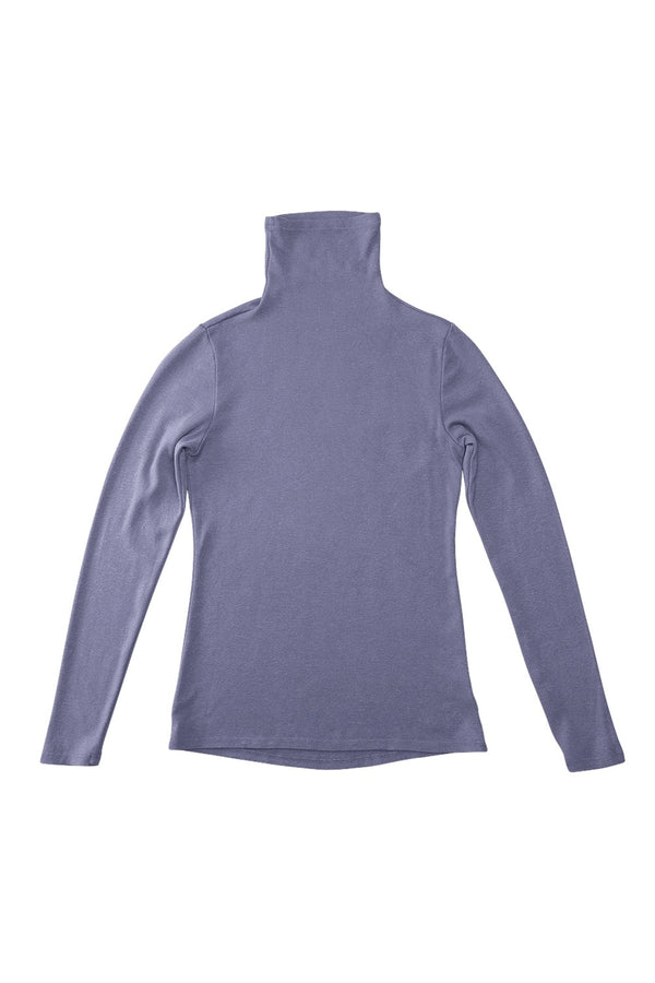 Whidbey Turtleneck | Jungmaven Hemp Clothing & Accessories / Color: Diesel Gray