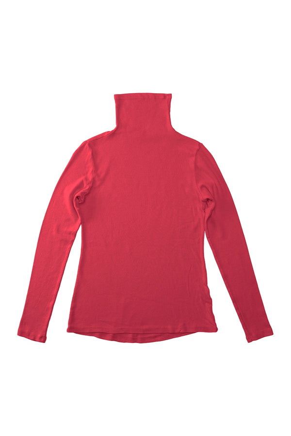 Whidbey Turtleneck | Jungmaven Hemp Clothing & Accessories / Color: Poppy Red