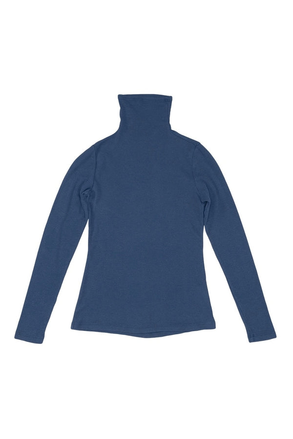 Whidbey Turtleneck | Jungmaven Hemp Clothing & Accessories / Color: Deep Indigo