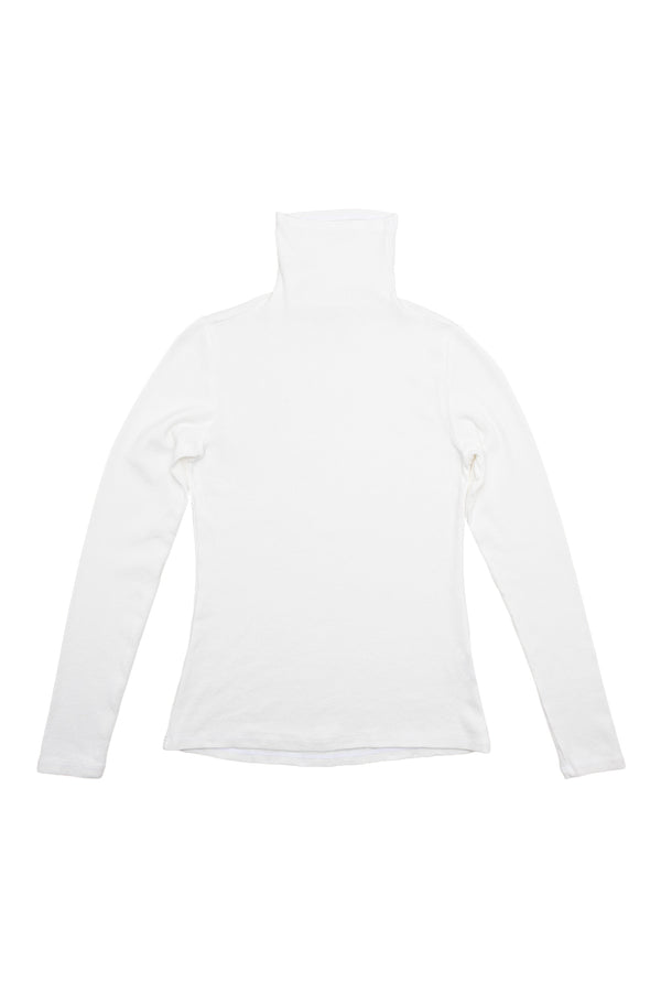 Whidbey Turtleneck | Jungmaven Hemp Clothing & Accessories / Color: Washed White