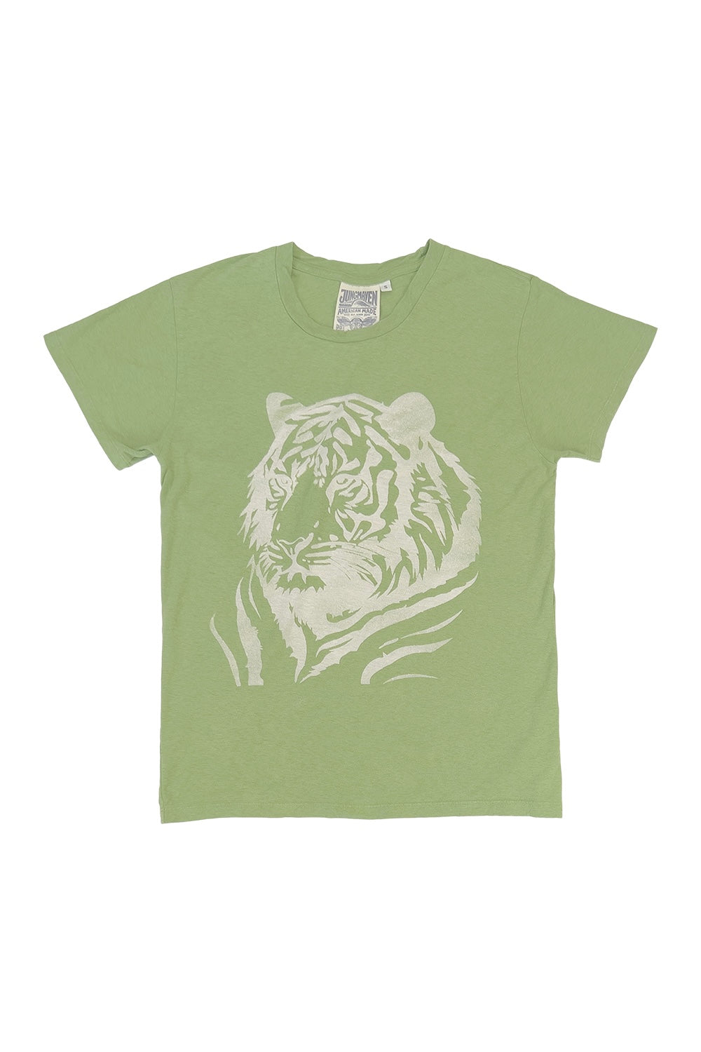 Tiger Lorel Tee | Jungmaven Hemp Clothing & Accessories / Color: Dark Matcha