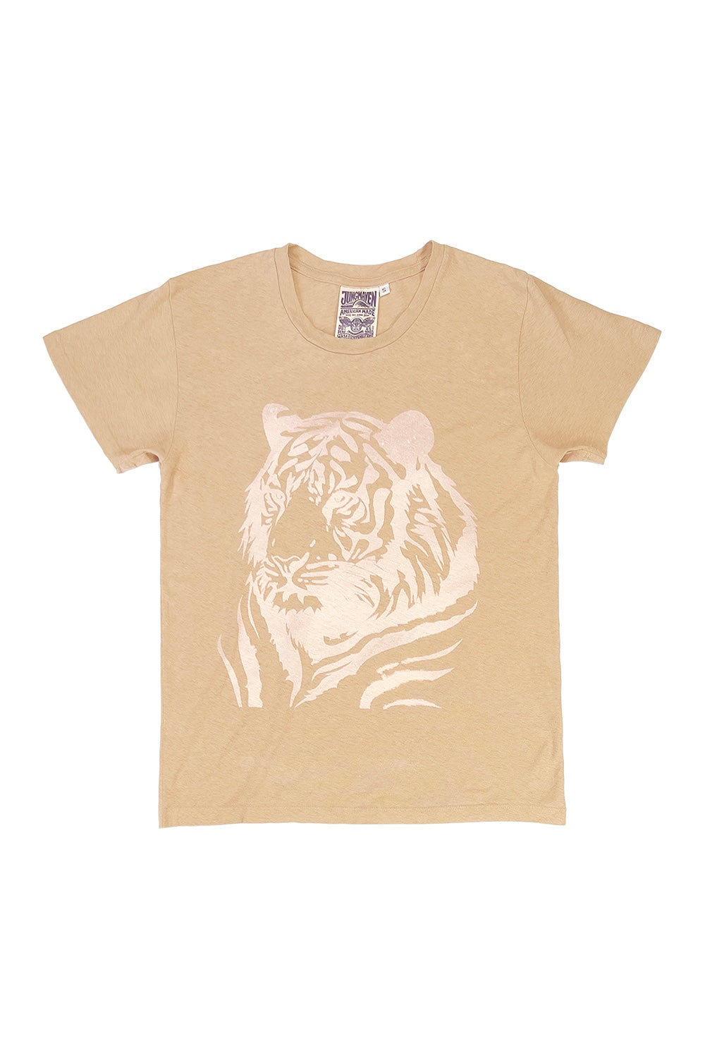 Tiger Lorel Tee | Jungmaven Hemp Clothing & Accessories / Color: Oat Milk