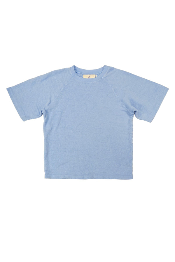 Woodstock Raglan Tee | Jungmaven Hemp Clothing & Accessories / Color: Coastal Blue