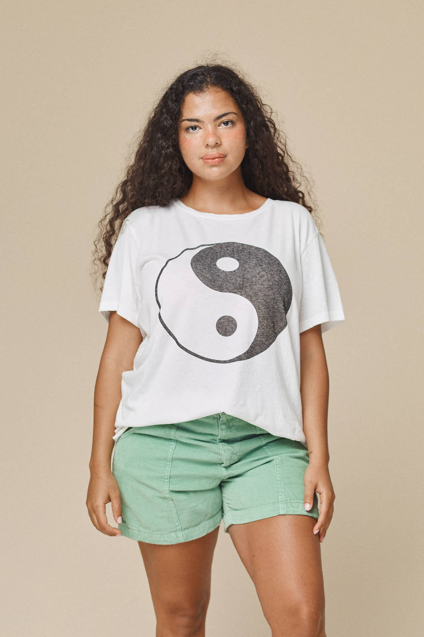 Yin Yang Ojai Tee | Jungmaven Hemp Clothing & Accessories / model_desc: Nikki is 5’2” wearing L