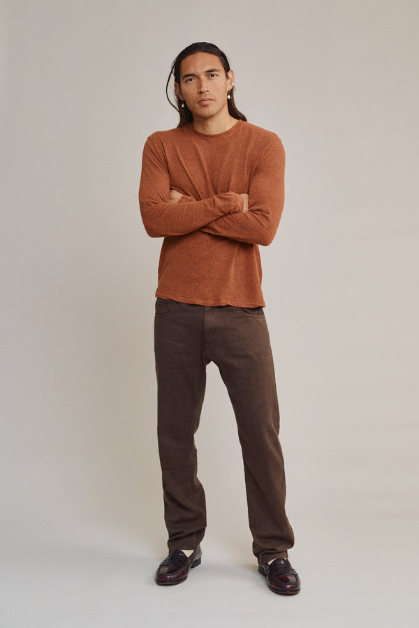 Denim Pacific Coast Pant | Jungmaven Hemp Clothing & Accessories / model_desc: Fabian is 6’0” wearing M