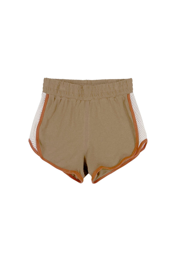 Yarrow Mesh Track Short | Jungmaven Hemp Clothing & Accessories / Color: Coyote