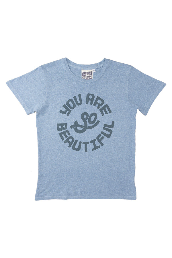 You Are So Beautiful Lorel Tee | Jungmaven Hemp Clothing & Accessories / Color: Coastal Blue