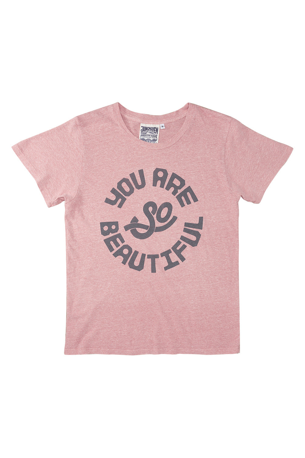 You Are So Beautiful Lorel Tee | Jungmaven Hemp Clothing & Accessories / Color: Rose Water