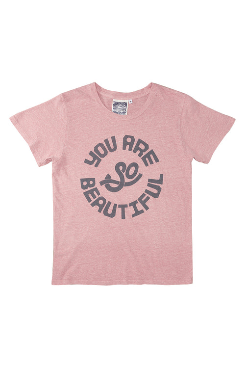 You Are So Beautiful Lorel Tee | Jungmaven Hemp Clothing & Accessories / Color: Rose Water