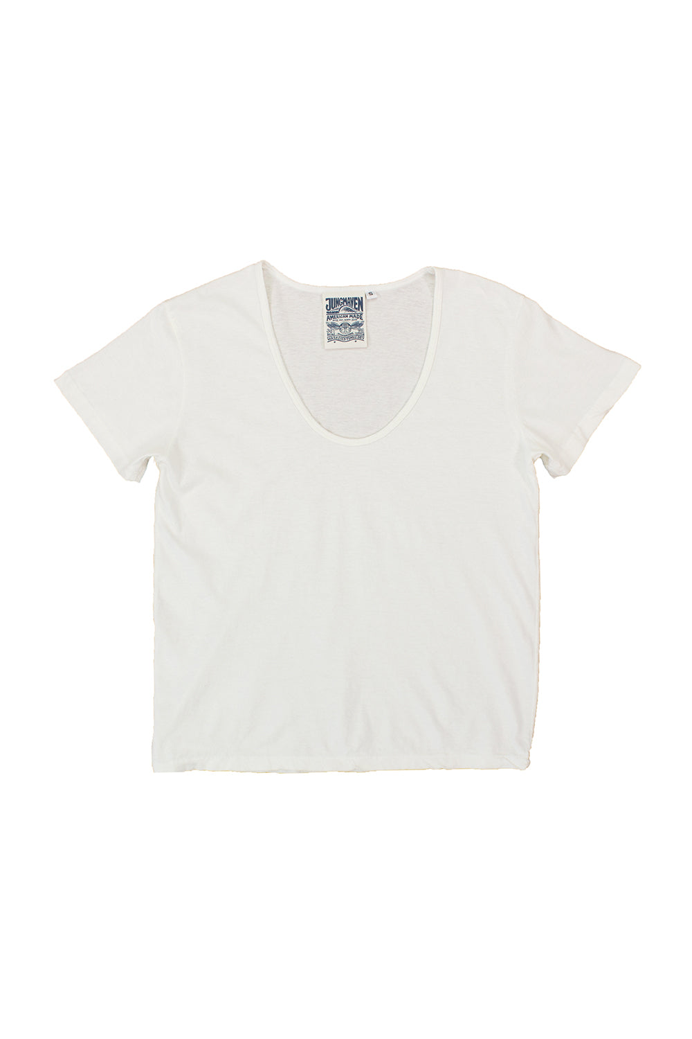 Zuma Scoop Neck Tee | Jungmaven Hemp Clothing & Accessories / Color: Washed White