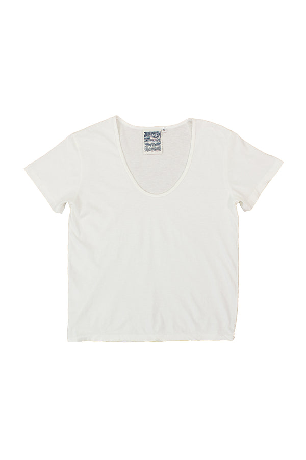 Zuma Scoop Neck Tee | Jungmaven Hemp Clothing & Accessories / Color: Washed White