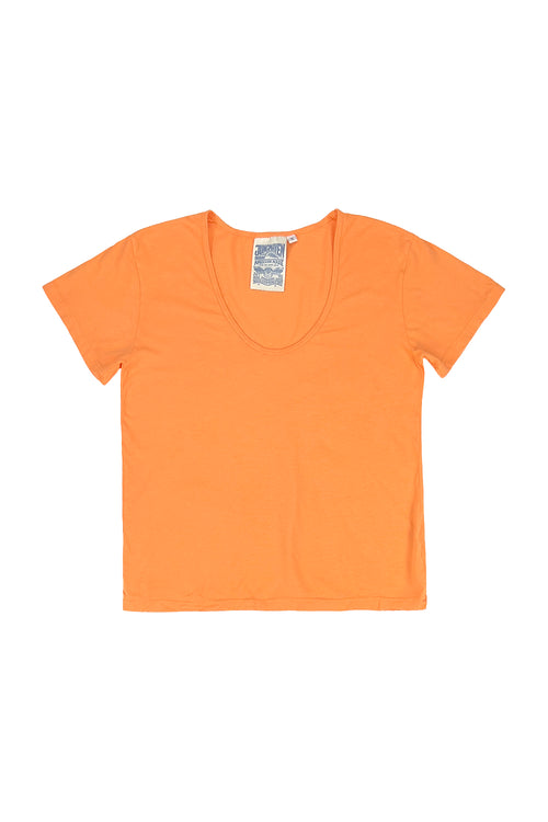 Zuma Scoop Neck Tee - Sale Colors | Jungmaven Hemp Clothing & Accessories / Color: Apricot Crush