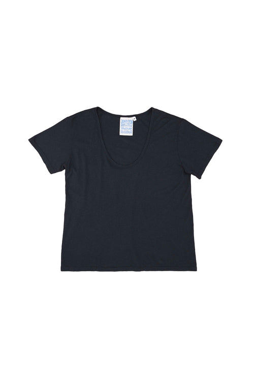 Zuma Scoop Neck Tee | Jungmaven Hemp Clothing & Accessories / Color: Black