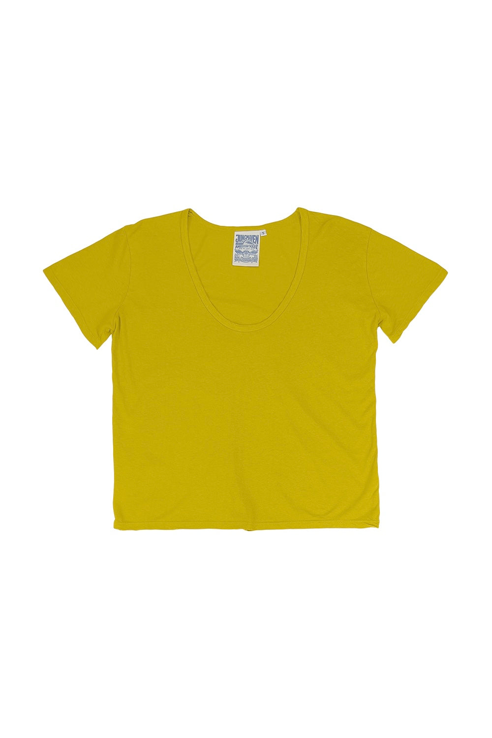 Zuma Scoop Neck Tee | Jungmaven Hemp Clothing & Accessories / Color: Citrine Yellow