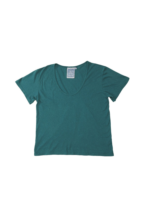 Zuma Scoop Neck Tee | Jungmaven Hemp Clothing & Accessories / Color: Deep Teal