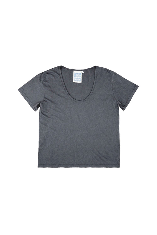 Zuma Scoop Neck Tee | Jungmaven Hemp Clothing & Accessories / Color: Diesel Gray
