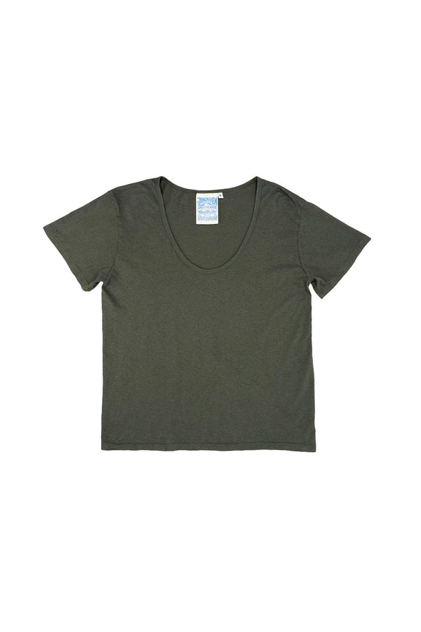 Zuma Scoop Neck Tee | Jungmaven Hemp Clothing & Accessories / Color: Olive Green