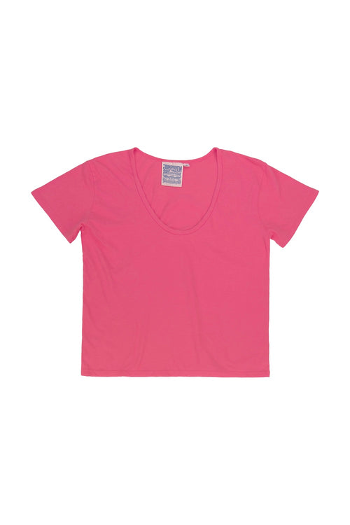 Zuma Scoop Neck Tee - Sale Colors | Jungmaven Hemp Clothing & Accessories / Color: Sunset Coral