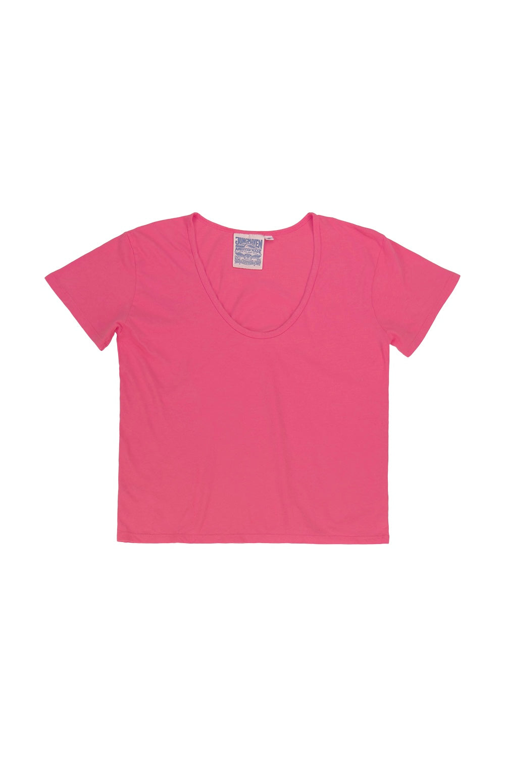 Zuma Scoop Neck Tee | Jungmaven Hemp Clothing & Accessories / Color: Sunset Coral