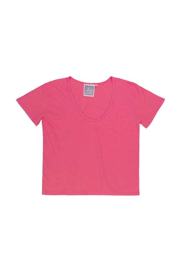 Zuma Scoop Neck Tee - Sale Colors | Jungmaven Hemp Clothing & Accessories / Color: Sunset Coral