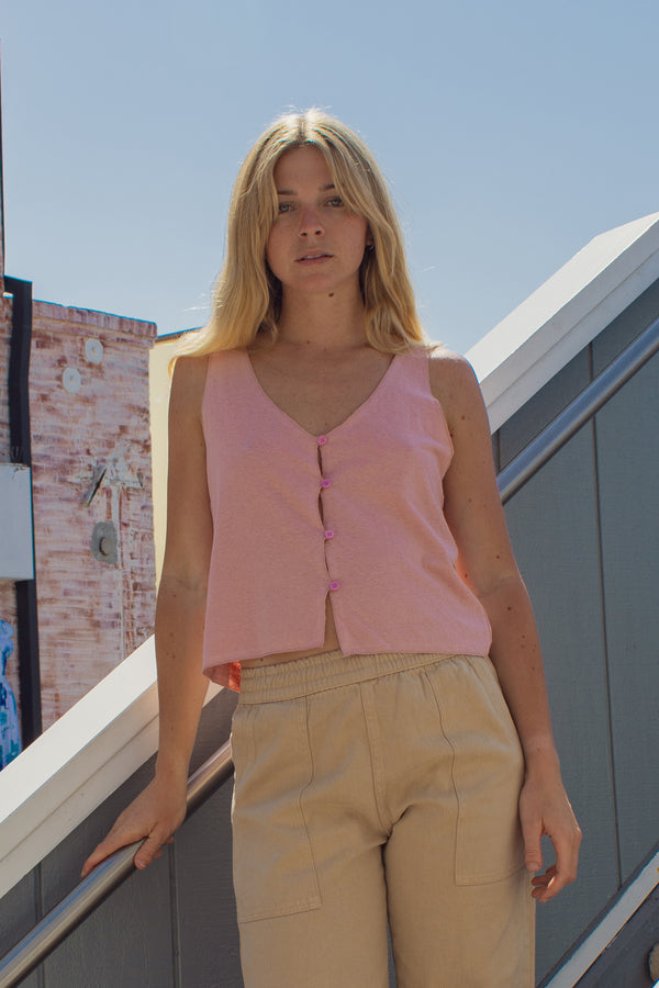 Heathered Anacapa Tank | Jungmaven Hemp Clothing & Accessories / Color: