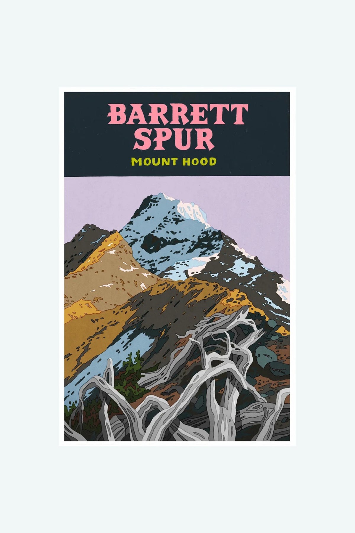 PNW Postcards by Tomi Lahdesmaki | Jungmaven Hemp Clothing & Accessories / Color: Barrett Spur Mount Hood