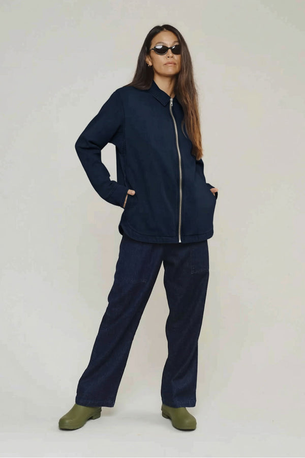 Dunlap Jacket | Jungmaven Hemp Clothing & Accessories / model_desc: Tamiko 5’2” wearing size M