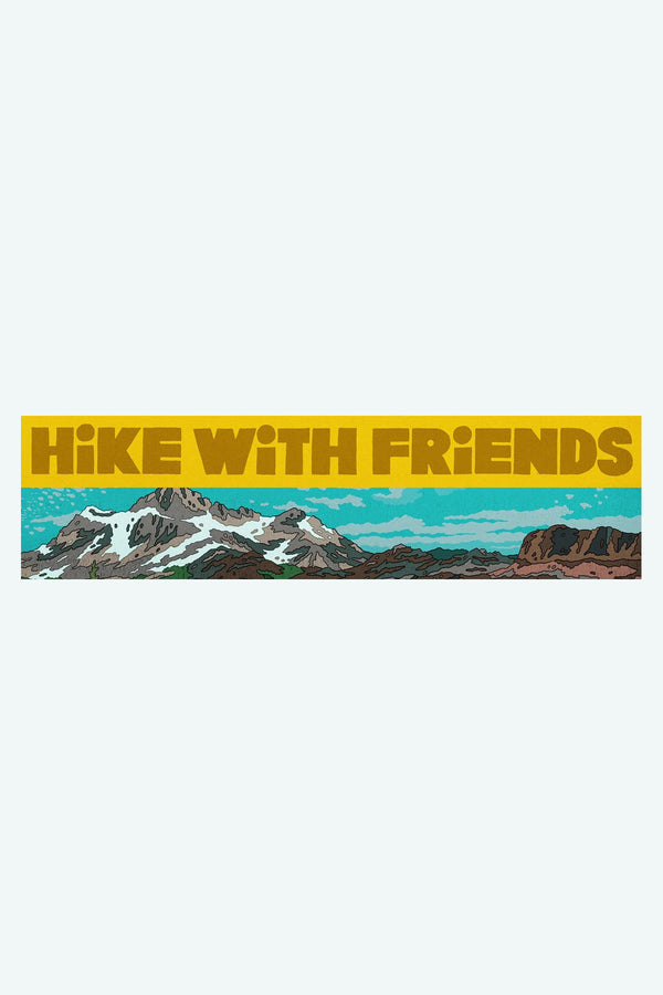 PNW Bumper Sticker by Tomi Lahdesmaki | Jungmaven Hemp Clothing & Accessories / Color: Hike With Friends