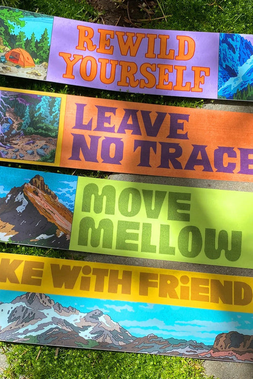 PNW Bumper Stickers by Tomi Lahdesmaki | Jungmaven Hemp Clothing & Accessories / Color: