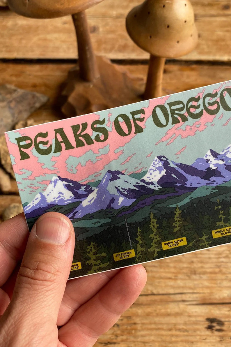 PNW Stickers by Tomi Lahdesmaki | Jungmaven Hemp Clothing & Accessories / Color: