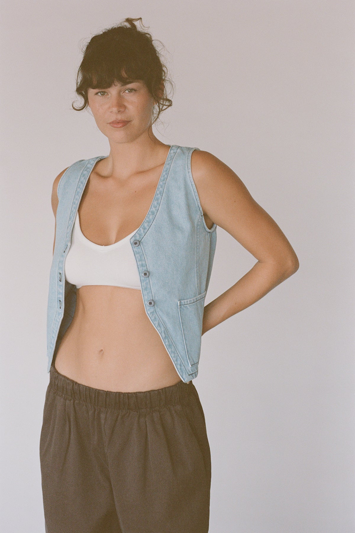 Sienna Denim Vest | Jungmaven Hemp Clothing & Accessories - USA Made