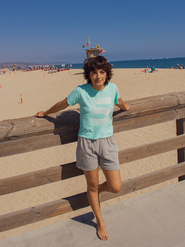 "5" Cropped Lorel Tee | Jungmaven Hemp Clothing & Accessories / Color: