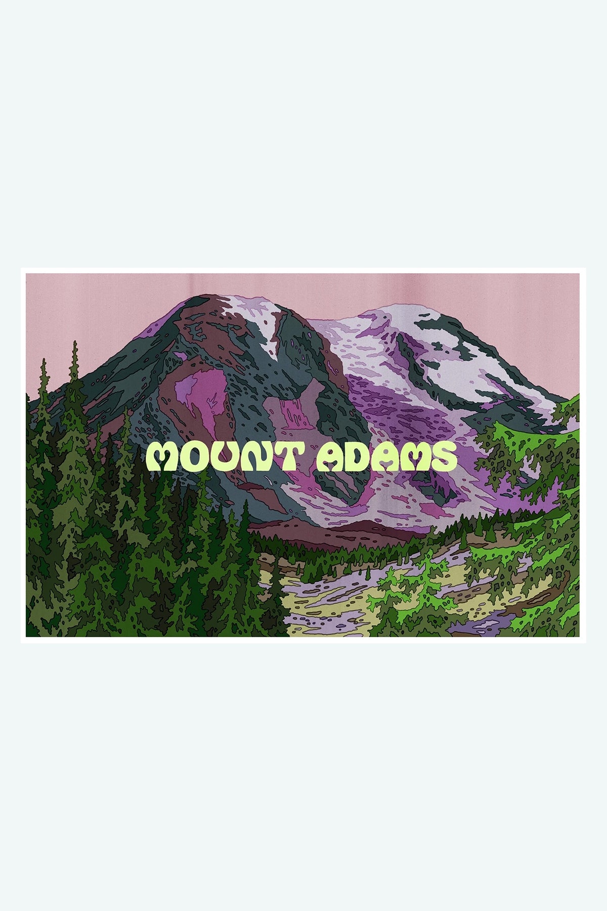 PNW Postcards by Tomi Lahdesmaki | Jungmaven Hemp Clothing & Accessories / Color: Mount Adams