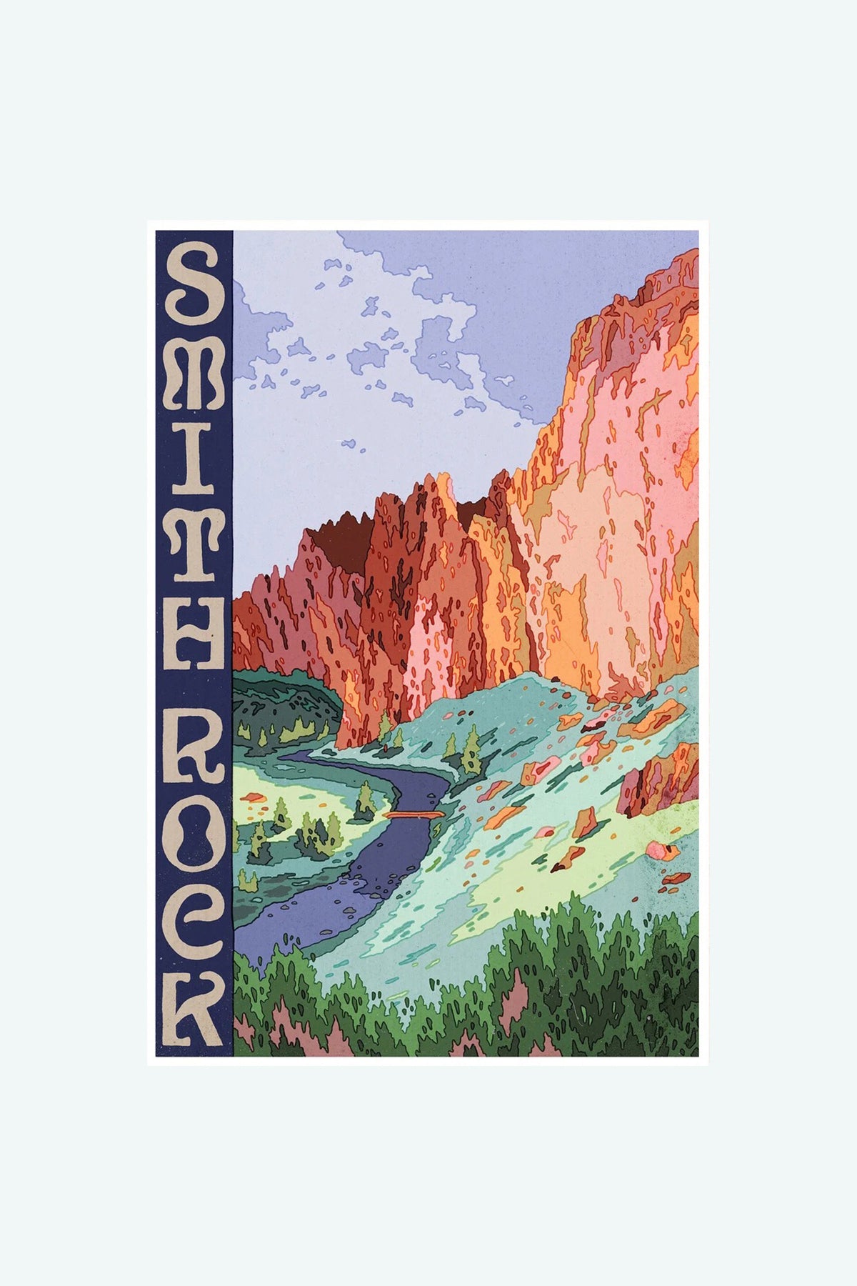 PNW Postcards by Tomi Lahdesmaki | Jungmaven Hemp Clothing & Accessories / Color: Smith Rock