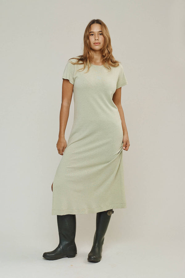 Heathered Sydney Dress | Jungmaven Hemp Clothing & Accessories / model_desc: Maya is 5'10" wearing size S