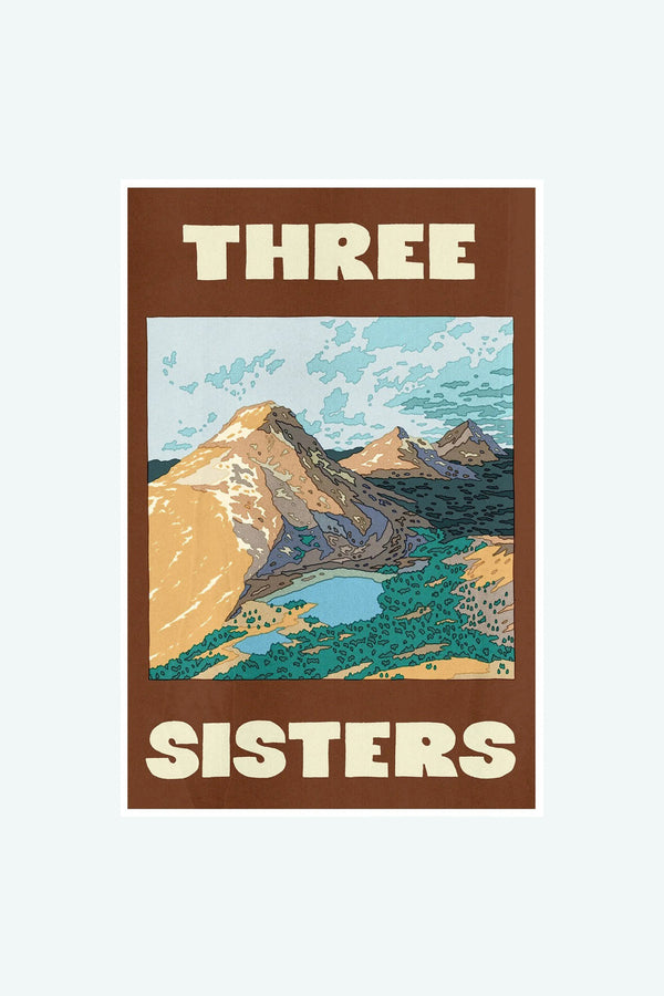 PNW Postcards by Tomi Lahdesmaki | Jungmaven Hemp Clothing & Accessories / Color: Three Sisters