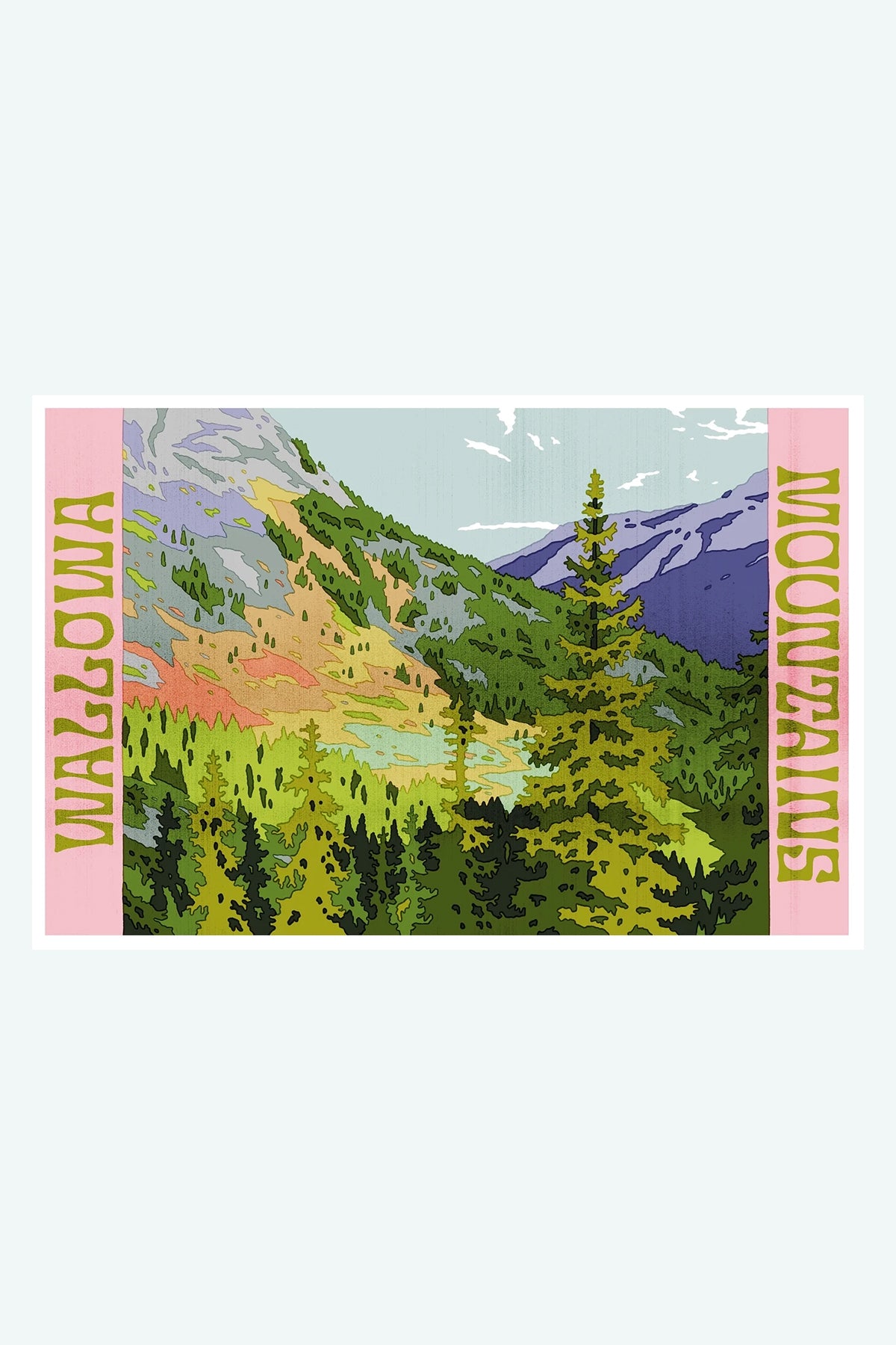 PNW Postcards by Tomi Lahdesmaki | Jungmaven Hemp Clothing & Accessories / Color: Wallowa Mountains