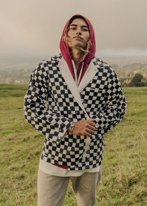 Checkerboard Olympic Jacket | Jungmaven Hemp Clothing & Accessories