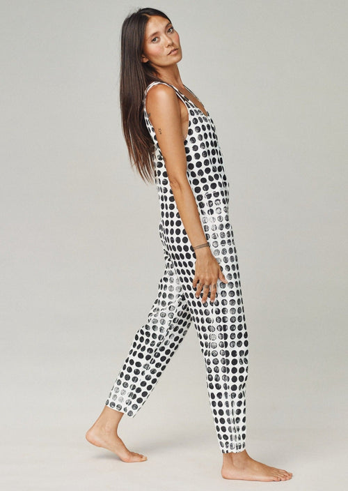 Polka Dot Button Front Jumper | Jungmaven Hemp Clothing & Accessories
