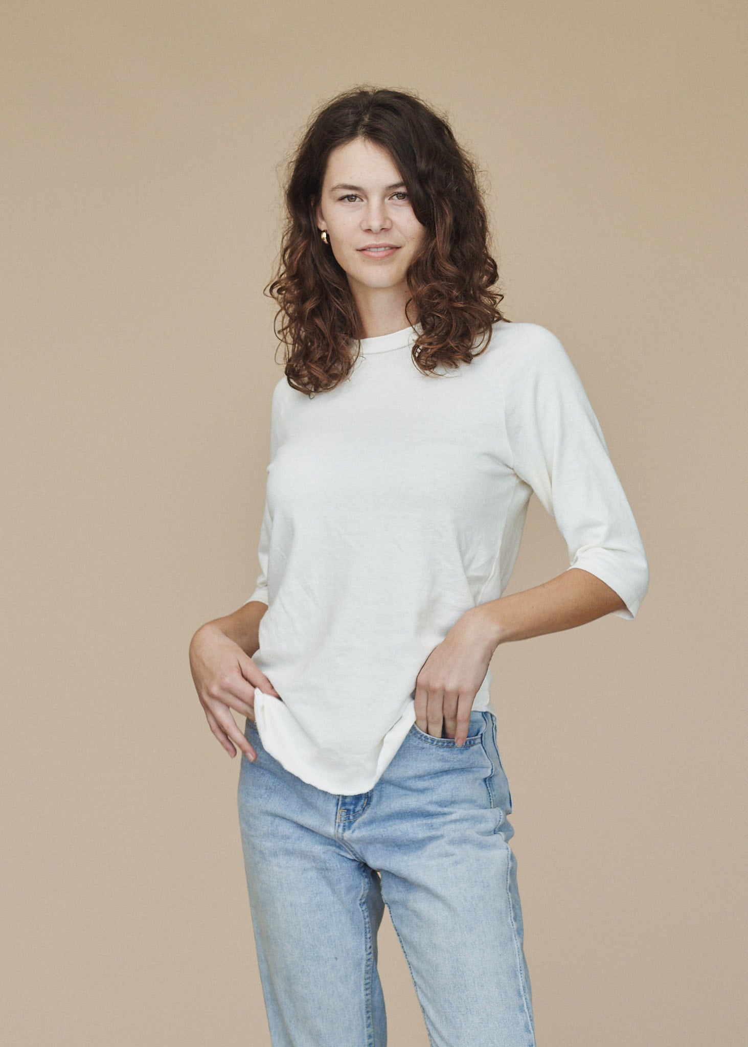 Solid Raglan 3/4 Sleeve Hemp Shirt | Jungmaven Hemp Clothing