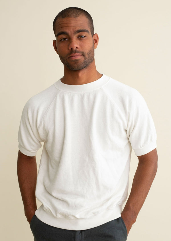 Short Sleeve Raglan Fleece Sweatshirt | Jungmaven Hemp Clothing & Accessories / Color:
