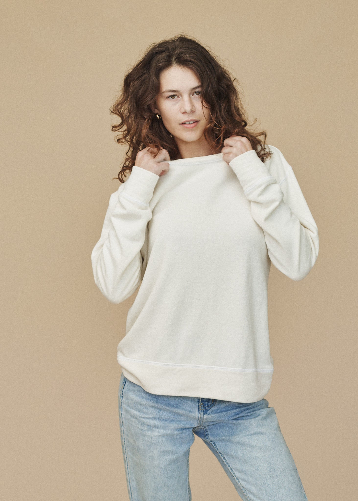 Tahoe Sweatshirt | Jungmaven Hemp Clothing & Accessories / model_desc: Sydney is 5’7” wearing S
