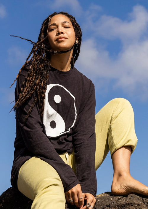 Yin Yang Jung Long Sleeve Tee | Jungmaven Hemp Clothing & Accessories / Color: